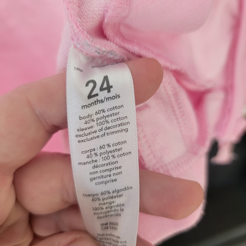 Carter's | Baby Girl Neon Unicorn Zip-Up French Terry Jacket 24m - Picture 3 of 5